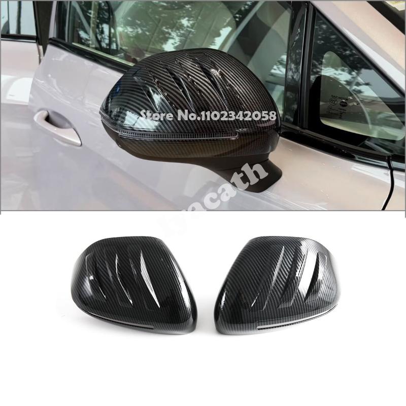 For MG 4 MG4 EV 2025 2026 ABS carbonfiber black Exterior door handle bowl cover  charge panle rearview mirror cover Accessories