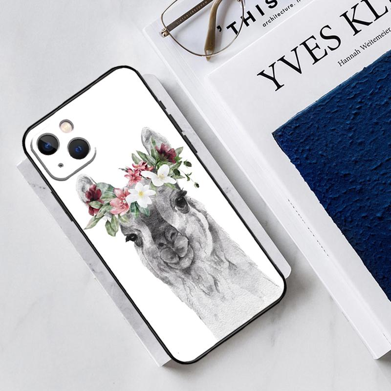 Lama Llama Alpaca Phone Case For iPhone 11 14 Pro Max 12 Mini X XS XR 7 8 Plus SE 2020 13 Pro Max Soft Cover