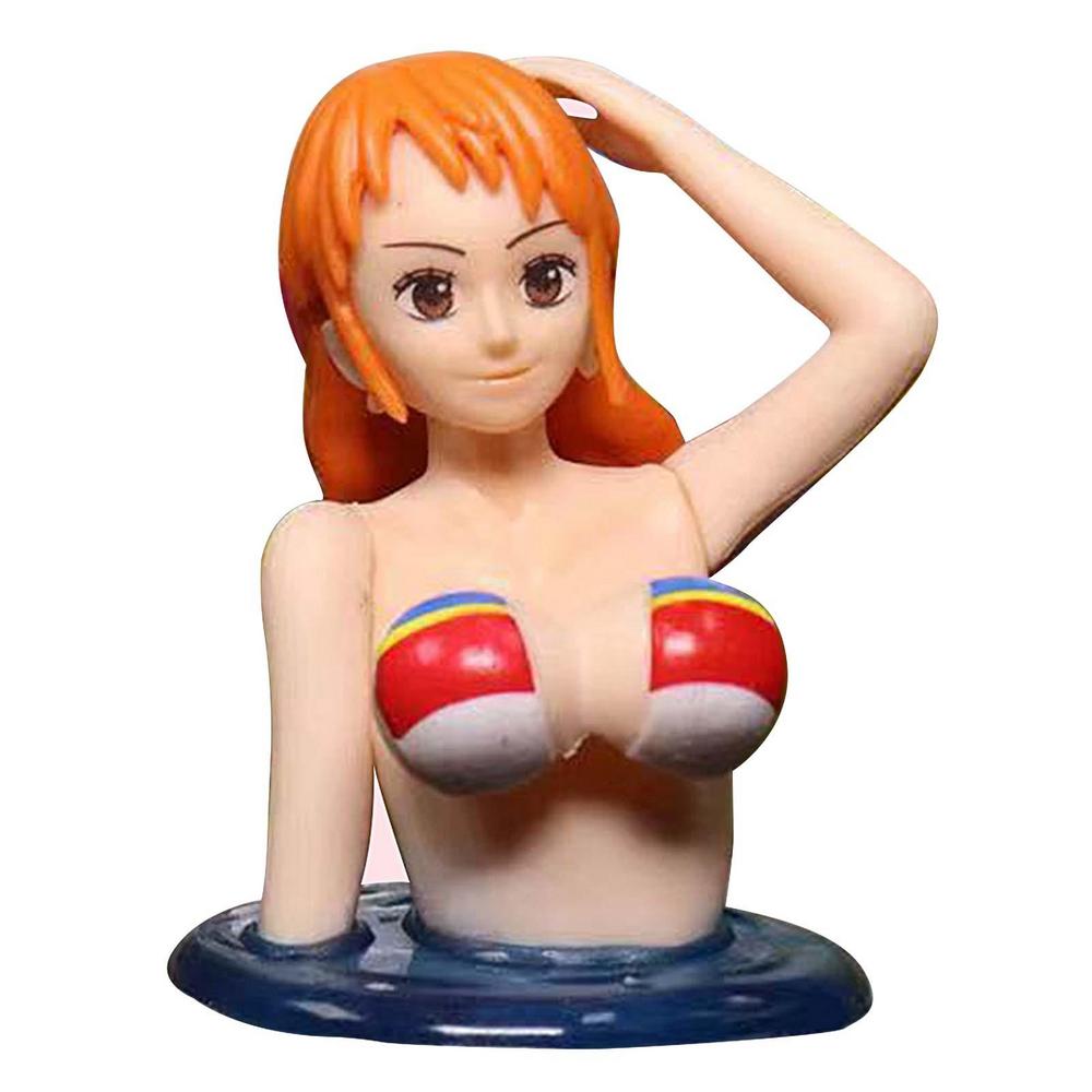 New Shaking Chest Girl Car Dashboard Ornament Sexy Cute Anime Dolls Plump Car Interior Shape Motorcycle Accessories Decoration