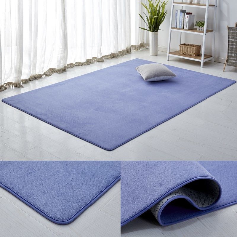 Gray Coral Velvet Carpet For Living Room Sofa Area Rug Kids Bedroom Bedside Floor Mat Short Plush Children Nursery Carpet Thick
