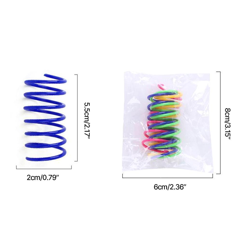 4Pcs Kitten Spring Toy Indoor Hunting Toy Cats Playful Coil Toy Interactive Small Cats Safe Chasing Toy Small Cat Gift