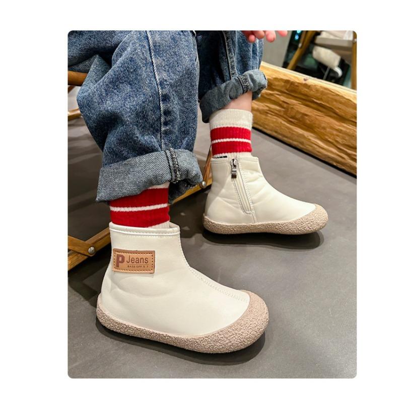 Baby Martin Stiefel Anti-Kick Kleine Lederstiefel Mädchenschuhe, Kurze Stiefel Weiche Sohle Jungenstiefel mit Mittelsohle