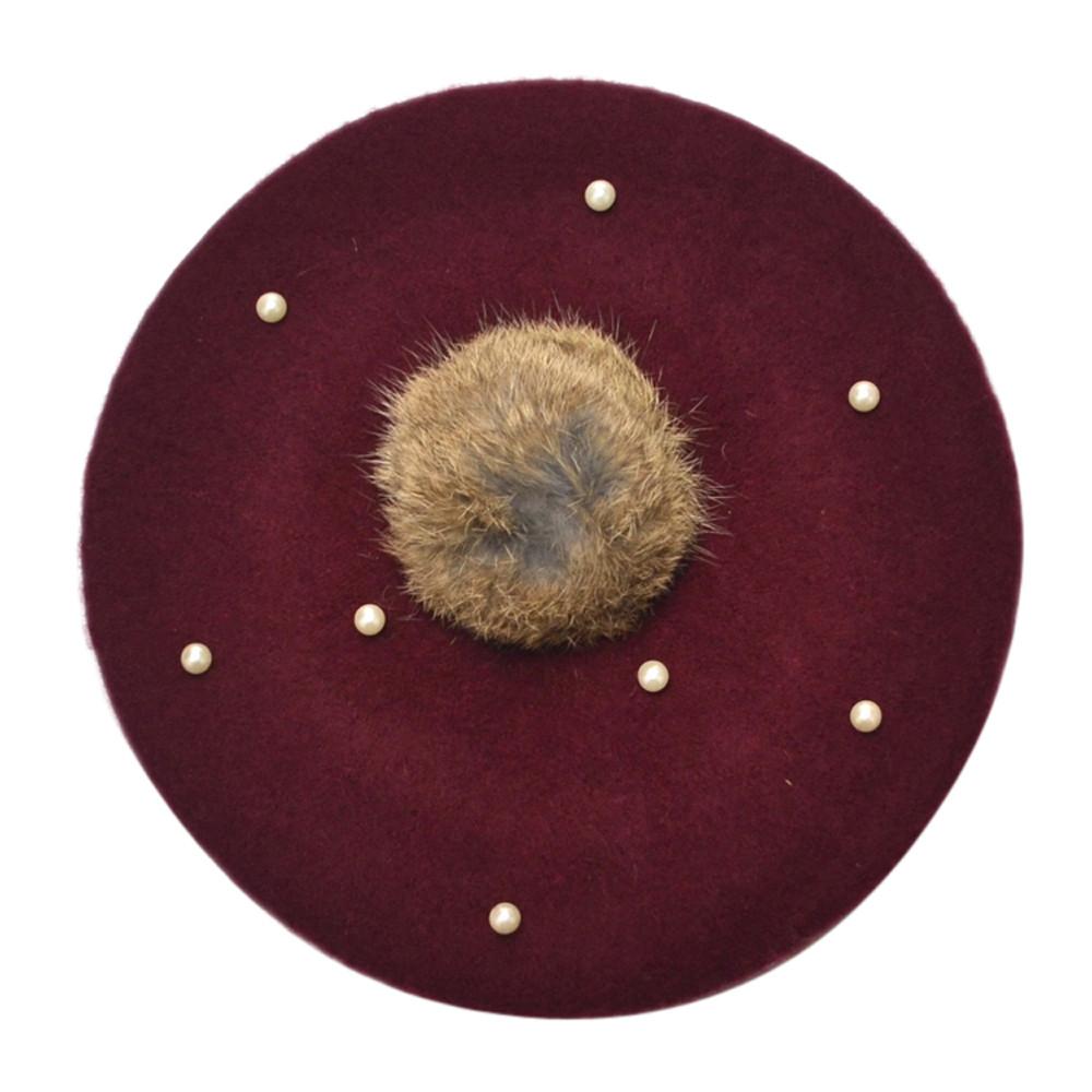 Infant Toddler Baby Kids Boys Girls Pearly Ball  Winter Warm Hat Cap