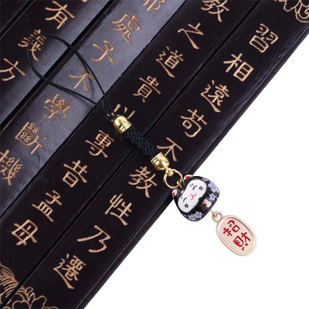 Charm Phone Pendant Good Luck Phone Lanyards Phone Hang Rope Mobile Phone Straps Lucky Cat Lanyard