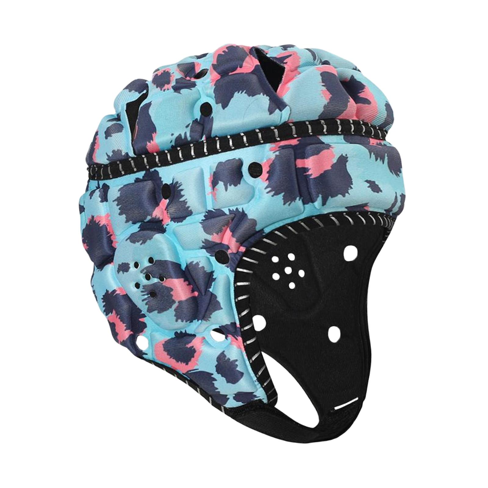 

Rugby Helmet Breathable Lightweight Adjustable Sports Cap Football Helmet Kids Sized for Baseball Pitcher Goalkeeper Hat Match