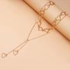 Fashion Hollow Love Long Tassel Peach Heart Necklace Cold Wind Sweater Chain Necklace
