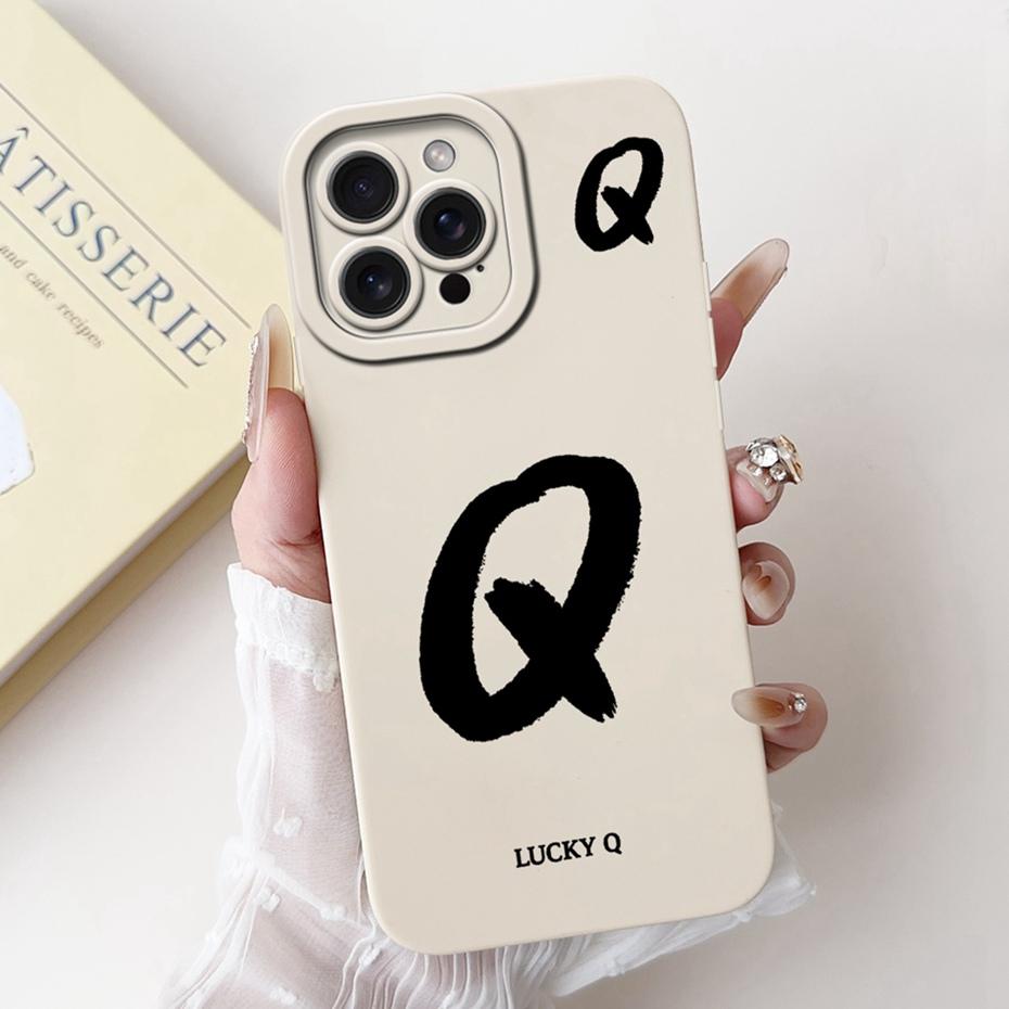 New Fashion Letter Phone Case For iPhone 15 Pro Max 15Pro Soft Silicone Shockproof Cases For iPhone15 15ProMax Covers Bumpers