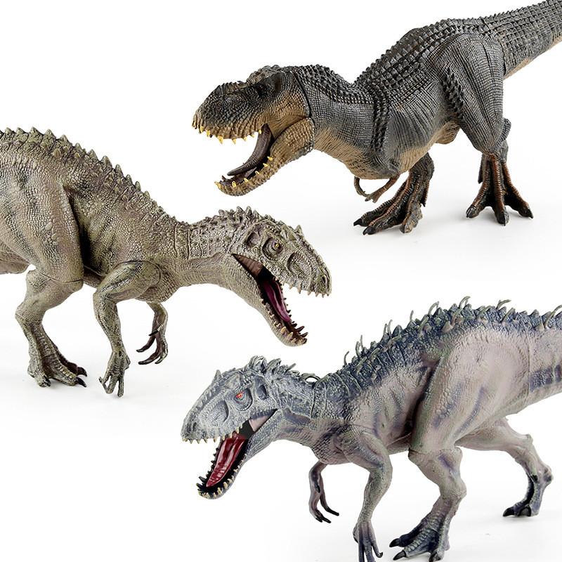 Realistische PVC Jurassic Dinosaurier Modellkollektion mit T-Rex und Carnotaurus Spielzeug