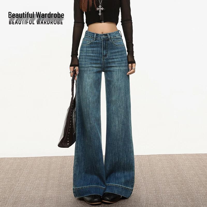 

КРАСИВЫЙ ГАРДЕРОБ Женские джинсы с высокой посадкой, свободные, с широкими штанинами XL