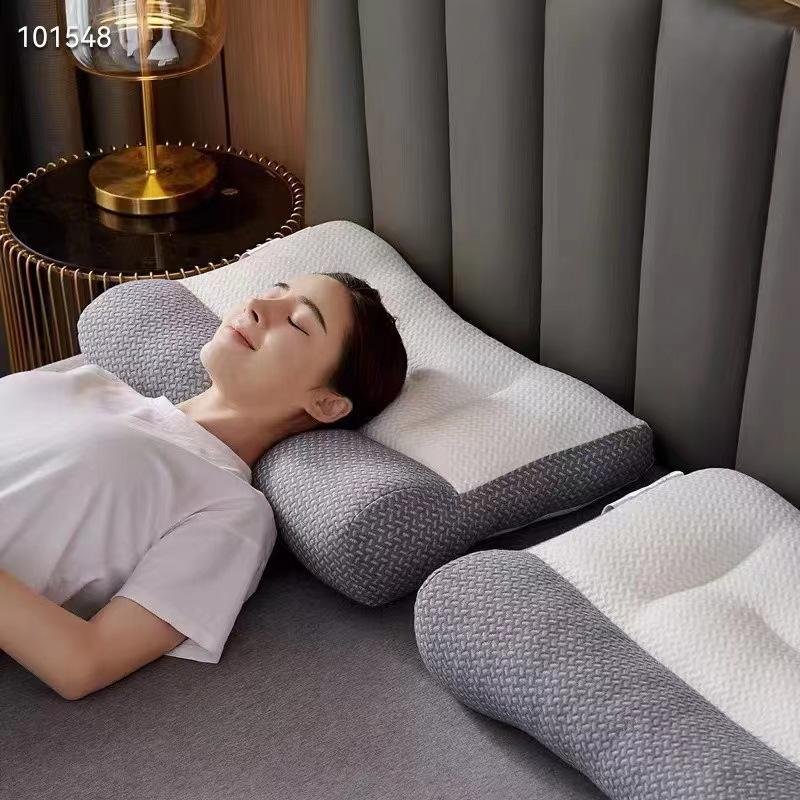Neu Gestrickte Anti-traktion Feder Samt Kissen Hause Nackenmassage Kissen Kern