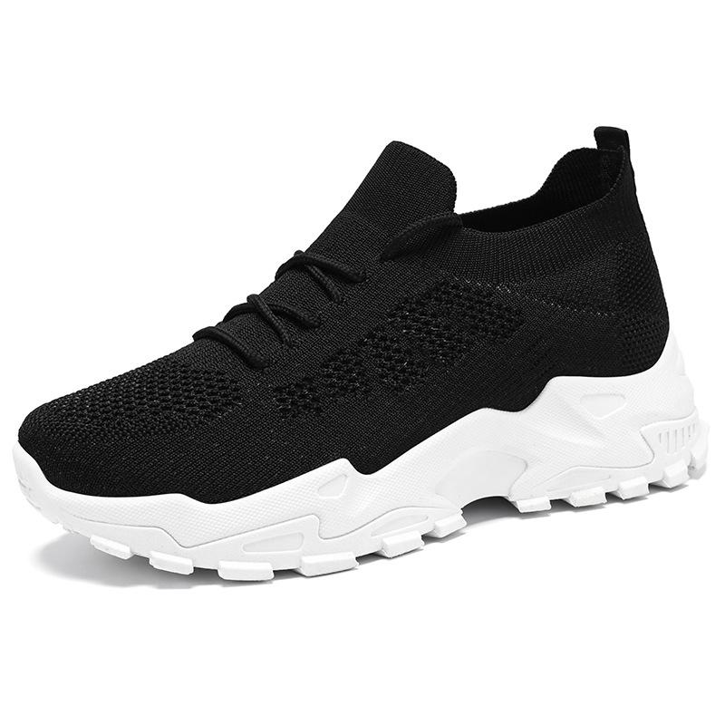 Shoes Women's Sports Shoes Summer New Versatile Women's Single Shoes Fly-woven Breathable Mesh Shoes Soft Sole Not Tired Feet Running Shoes