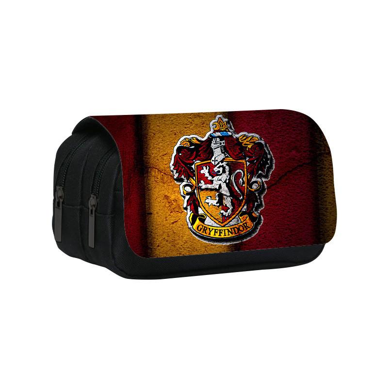 Harry Potter Pencil Case Cartoon Anime School Supplies Storage With Double Layer For Students