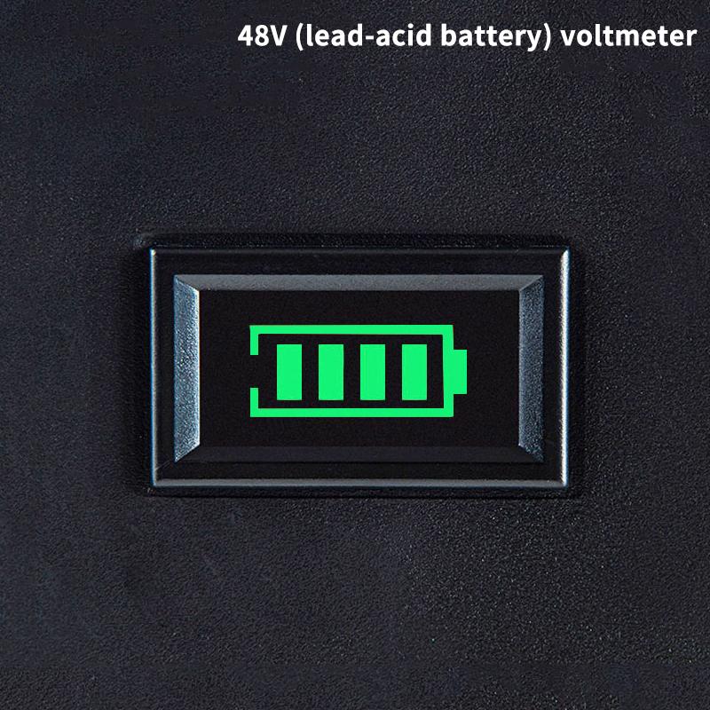 Two-Line Electric Vehicle Voltage Meter, Battery, Battery Charge Percentage Display Meter