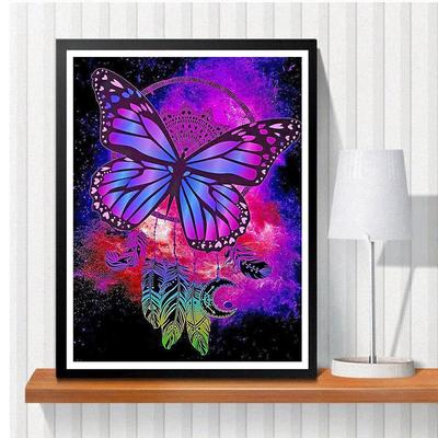 5D Diy Diamond Painting Bewitching Butterfly Cross Stitch Set Full Diamond Embroidery Mosaic Art Picture of Rhinestones Decor Gift
