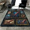 Squid Art Collection Pattern Rug Floor Mat for Living Room or Bedroom Soft and Comfortable Carpet a Gift for Birthday and Holiday.