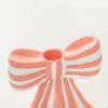 Ceramic Gift Ins Candle Cup Ambience Bow Shaped Design Unique Handicrafts Ornaments Stripe Pattern Decorative 3 Colors