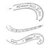 French Curved Ruler Templates Acrylics Sewing Ruler for Precise Clothing Pattern Drawing Fabric Cutting Dressmaking