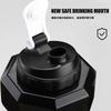 Fitness Dumbbell Shaped Water Bottle, Fillable Plastic Weight Training Dumbbell Cup, Large Capacity Outdoor Sports Drinking Flask