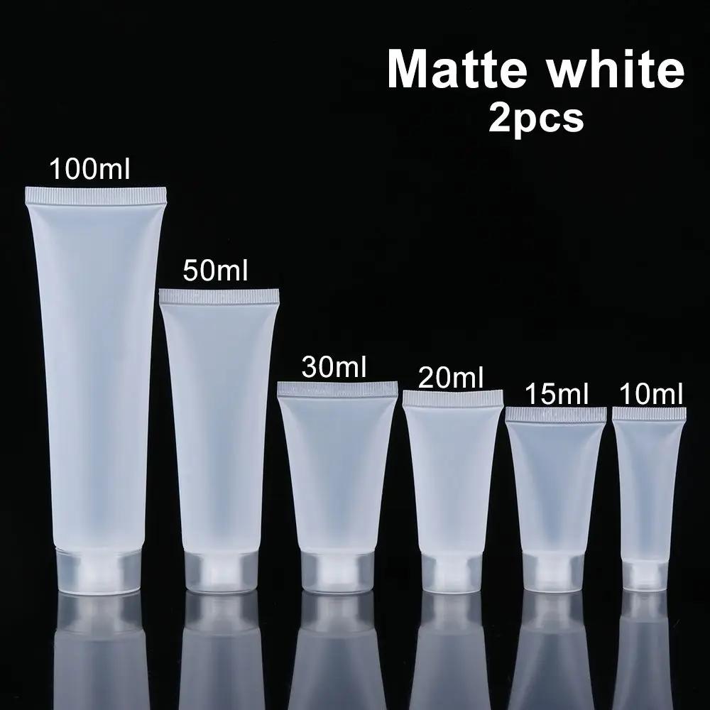 2PCS Makeup Tool Travel Size Squeeze Containers Shampoo Holder Lotion Packing Refillable Bottle Cream Tube