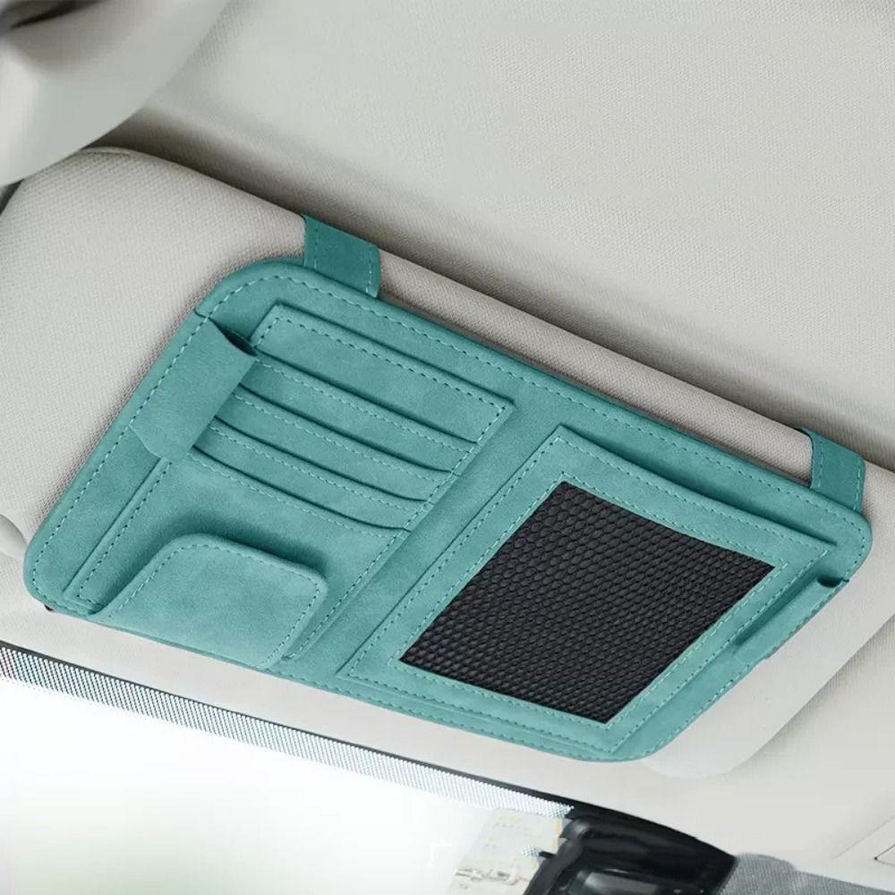 Easy To Install Car Sun Visor Organizer Multi-compartment Sun Visor Pocket  Truck