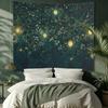 Quiet Forest Lantern Tapestry Healing Firefly Hanging Cloth Living Room Background Cloth Room Decoration
