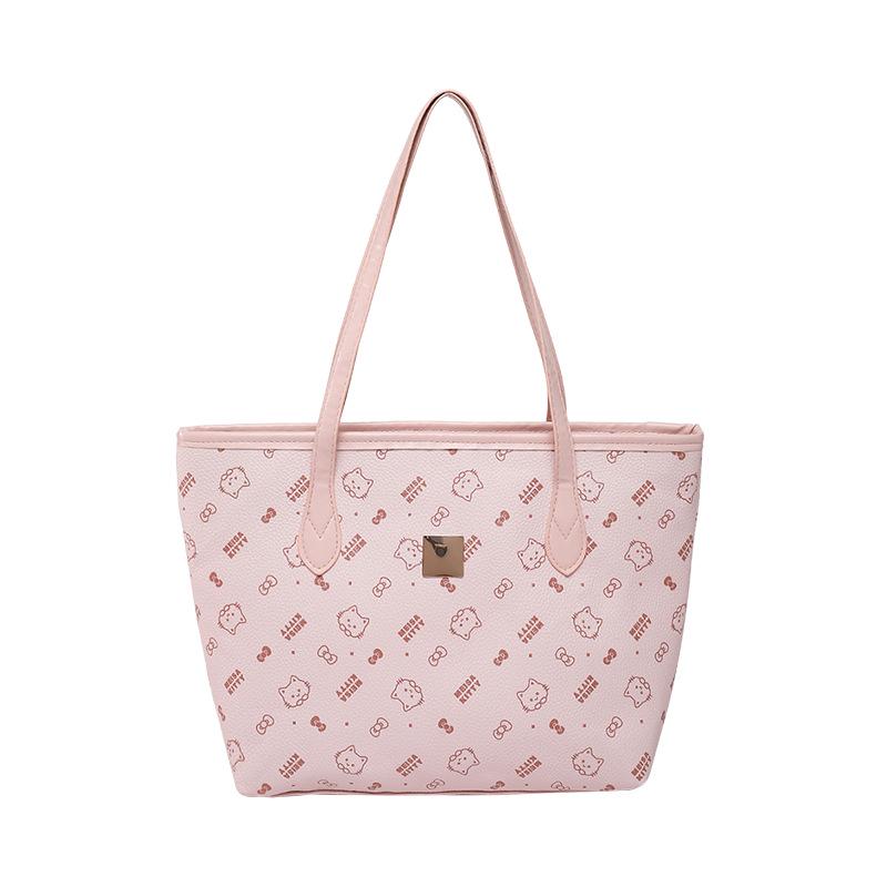 

Trendy Large Capacity Women s Tote Bag for Spring/Summer розовый