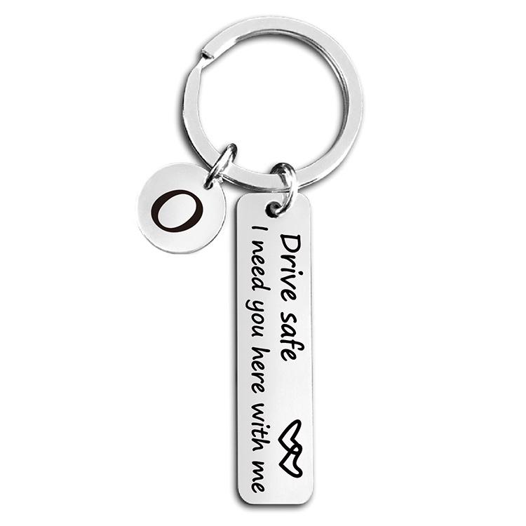 Drive Safe: Heart Keychain Pendant W/ 'I Need You Here' Message