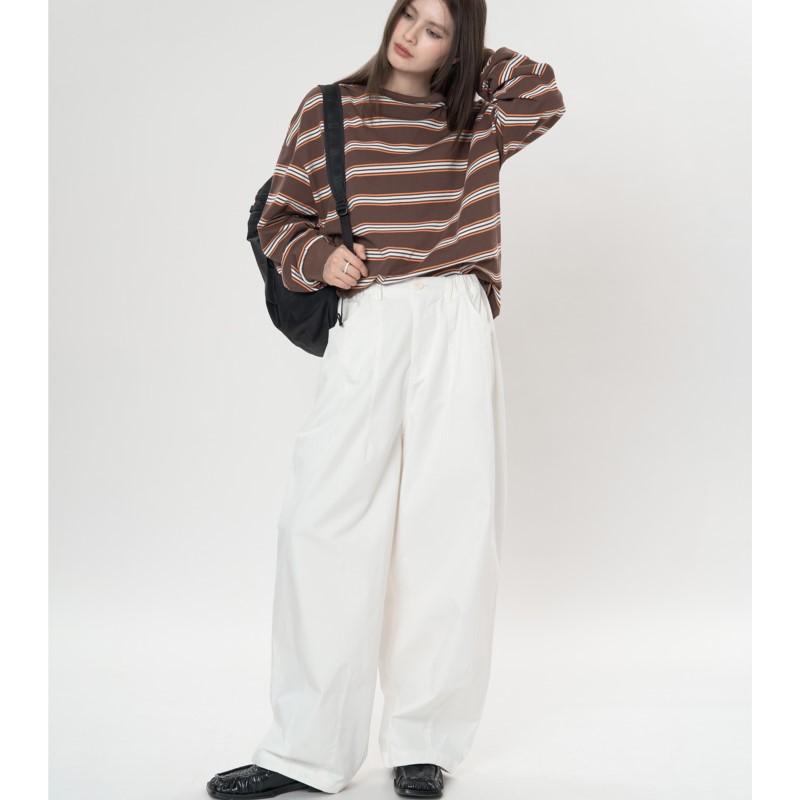 Johnature Japanese Simple High Waist Casual Women Pants Spring Summer Loose Casual Pants