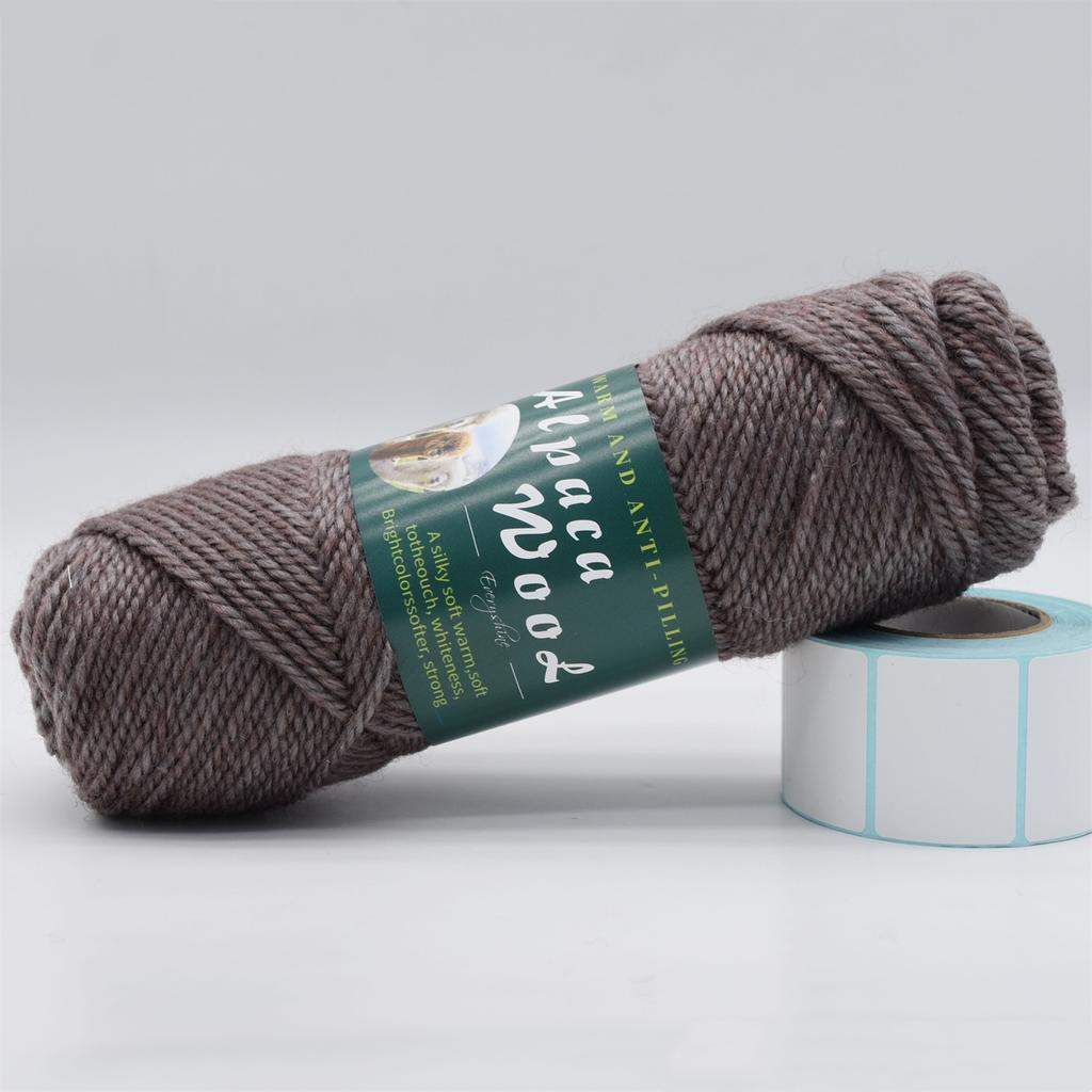 3 Knäuel Alpakawolle Garn 100g/Knäuel, 110m/Knäuel Mehrfarbig Weich & Warm Strick- Häkelgarn für Pullover, Schals, Mützen – 3,5-4,5mm Nadeln/Häkelnadeln
