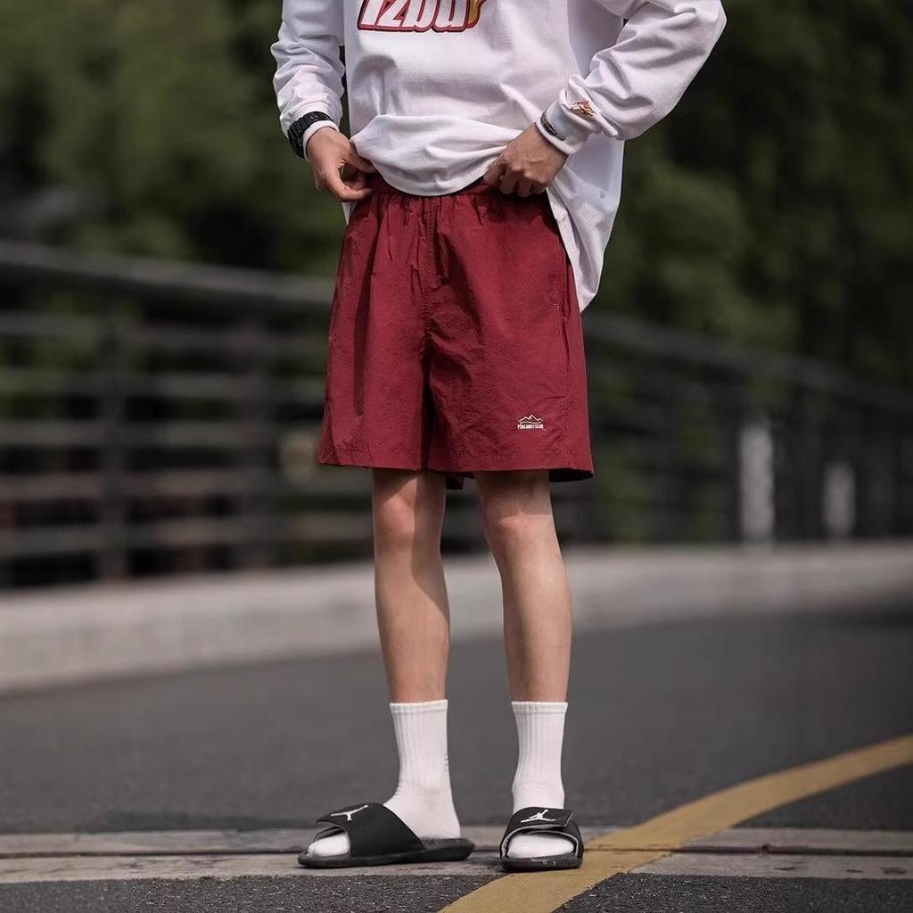 Herren Schnelltrocknende Lässige Strandshorts - Sommer Outdoor Mountain Serie, Einfarbig, Trendiger Lockerer Schnitt, Fünf-Punkt-Stil Sporthose.