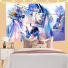 Kawaii Wandbehang-Wandteppiche Anime Süßes Mädchen Schlafzimmer Nachttisch Dekoration Japanischer Cartoon Heimdekorationen