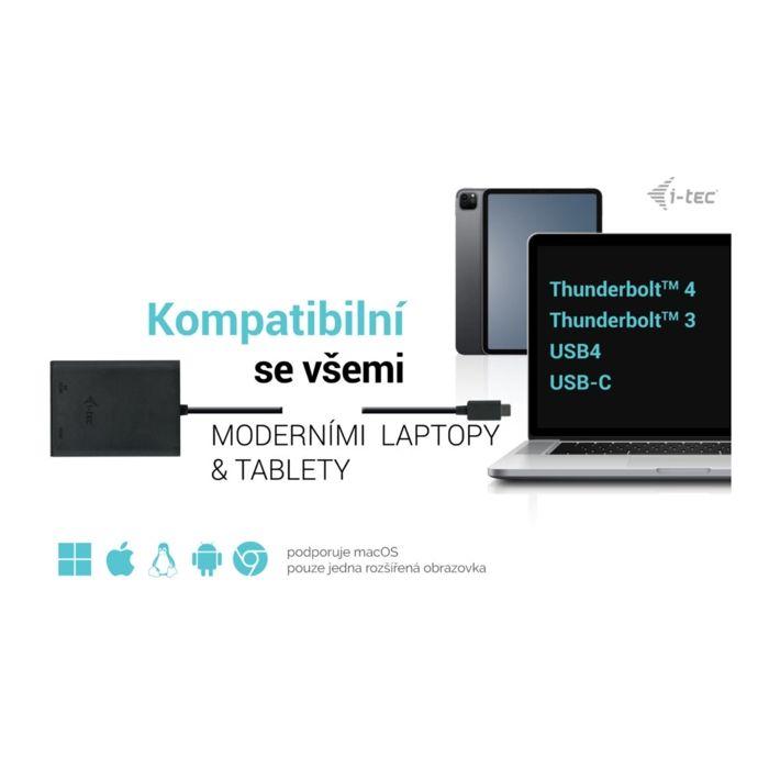 Adaptateur Vidéo HDMI USB-C Double 4K/60Hz (simple 8K/30Hz) I-tec