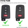 for Toyota Key Fob Cover with Keychain Fit for Toyota Avalon Camry Corolla RAV4 Sequoia Highlander