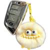 Adorable Faux Mink Fur Monster Plush Keychain Dinosaur Pendant