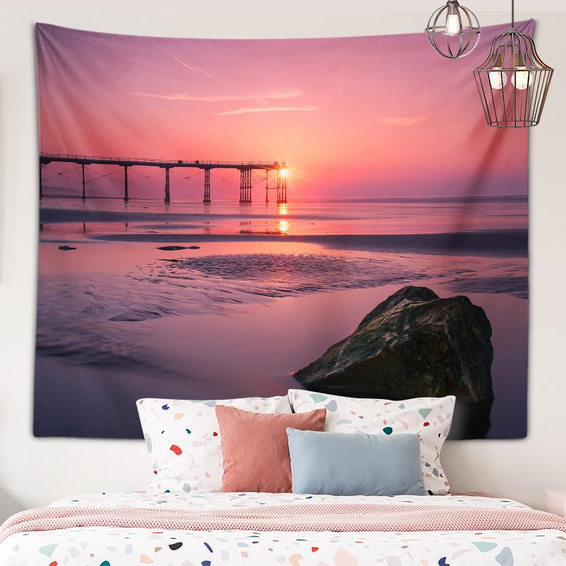 Natural Beauty Tapestry Sunset Sunset Scenery Wall Art Decoration Tapestry Room Aesthetics Living Room Bedroom Home Decor