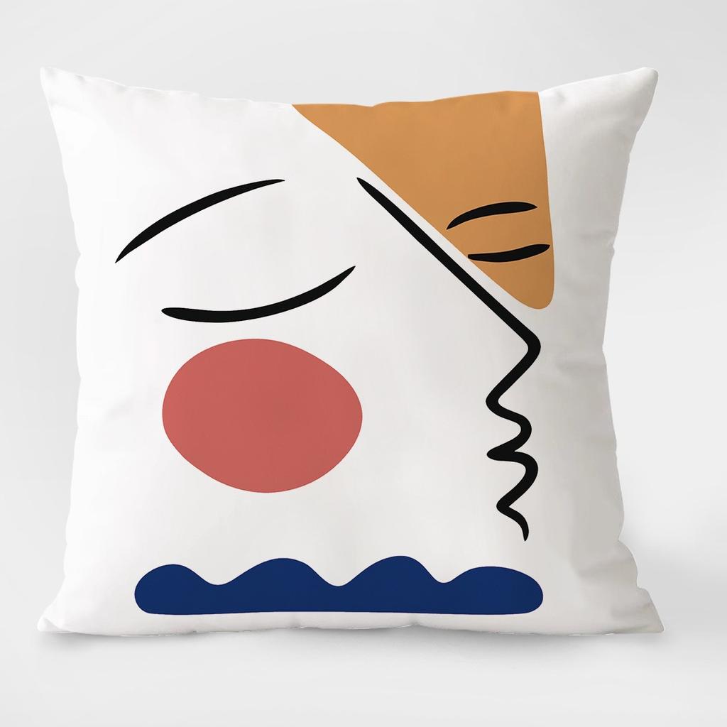 Spring Pastoral Light Luxury Pattern Decorative Pillowcase Living Room Bedroom Square Cushion Pillowcase