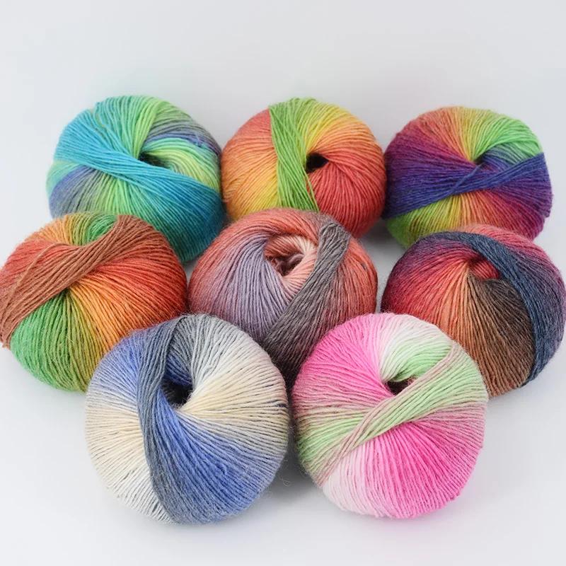6pcs 300g Amigurumi Wool Yarn Knitting Crochet Yarn Bundle Vibrant DIY Wool Balls for Plush Toys Blankets Premium Craft Yarn Assortment