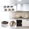 Cooktop Handle Rotary Switch Round Silver Simple 38*19mm 6 Pieces Diameter 6mm Easy Installation Embedded Hole