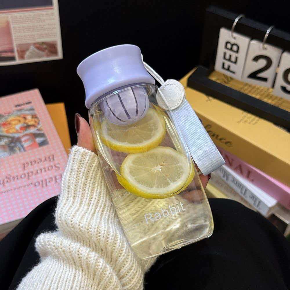 Water bottle sports water cup cute portable plastic cup female student easy cup large capacity simple cute creative space cup