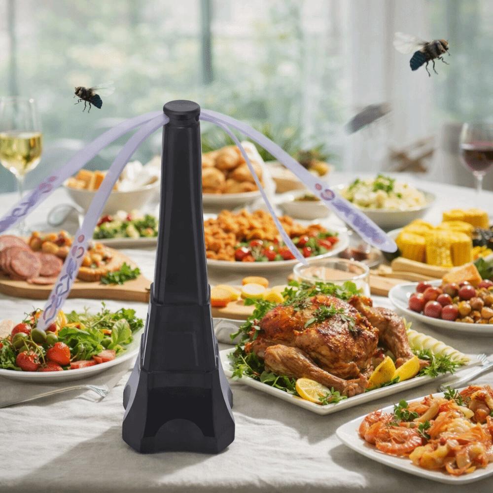 Fly Deterrent Electric Insect Repellent Fan Silent Battery Powered Mosquito Repellent Fan 360° Rotation Fly Deterrent Home