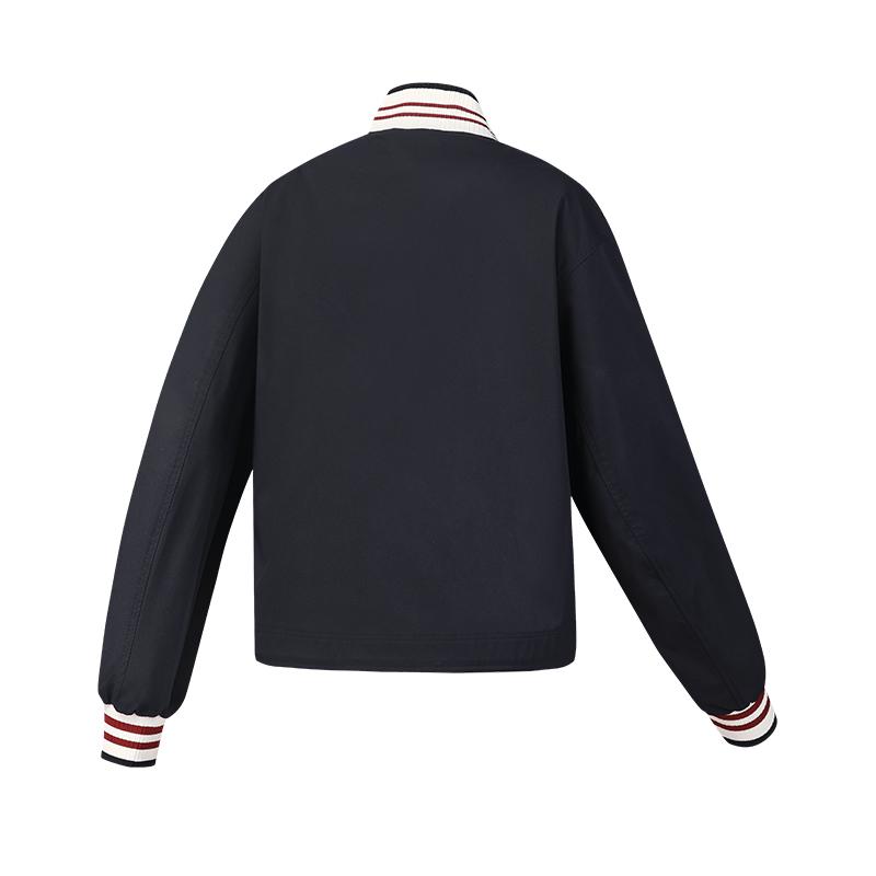 FILA Tennis Simple Retro Knit Jacket Women jackets Legendary-Blue A11W613708FNV