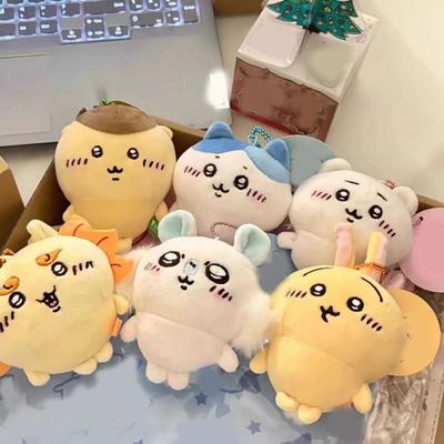 Γελοιογραφία Ζώο βελούδινο παιχνίδι με αλυσίδα με χάντρες με γεμιστό σφυρί Γάτα κουνελάκι κούκλα βελούδινη κούκλα DIY Κρεμαστό μπρελόκ Διακόσμηση Σακίδιο πλάτης Στολίδι Δώρο γενεθλίων