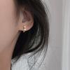 925 Silver Korean hoop Earrings Simple Temperament Exquisite Semale Sexy Jewelry Gift