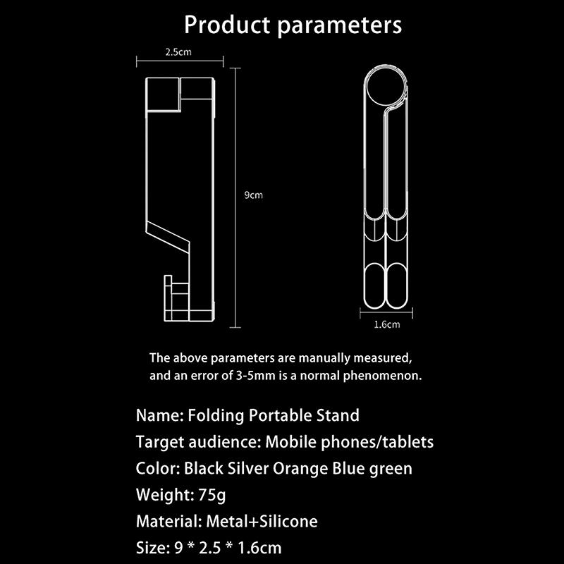 Universal Aluminum Mobile Phone Holder Portable Foldable Desk Mount For Iphone Ipad E-Reader Tablet Support Phone Bracket Stand