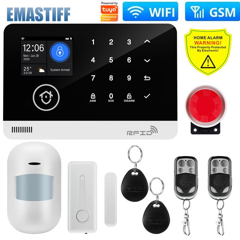 Smart WiFi GSM Anti-Theft Home Alarm System with Tuya APP