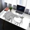 Deskmat Mouse Pad 900x400 XXL Mousepad Back and White Girl Laptop Desk Decor Extended Mouse Pad Keyboard Mat Oversize Desk Pad