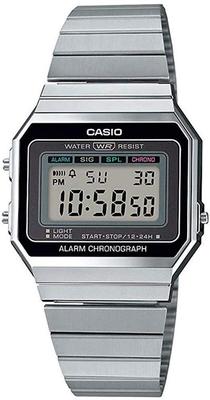 CASIO Dijital Saat Vintage Serisi Gümüş Denizaşırı Model [Casio] A700W-1A Erkek Kadın [Ürün]