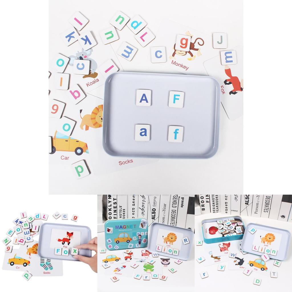 Wooden Magnetic Letter Word Game For Early Childhood Learning Educational Toy