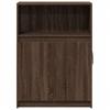 Sideboard with LED Lighting Brown Oak Effect 72 x 34 x 100 cm Wood Based Material