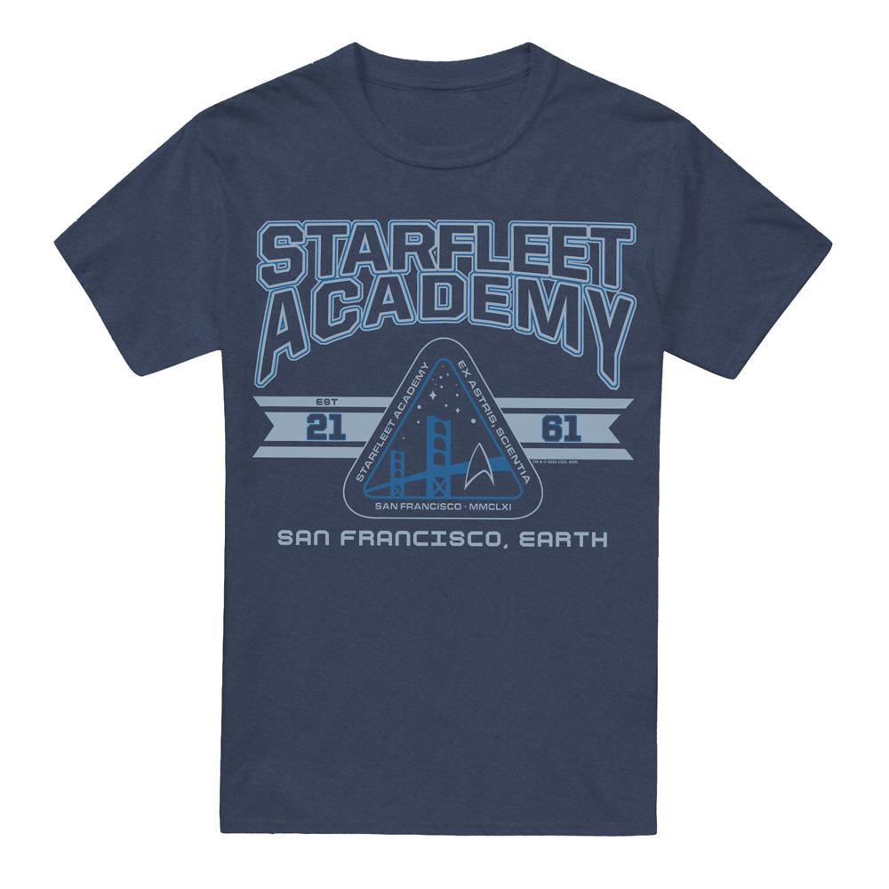 STAR TREK Unisex Adult Starfleet Academy Earth T-Shirt